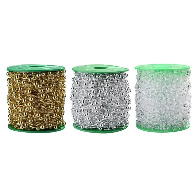 60m/roll Imitation Pearl Round Bead Curtain Door Chain Christmas Bead String Wedding DIY Hand Tied Bouquet Accessories
60m/roll Imitation Pearl Round Bead Curtain Door Chain Christmas Bead String Wedding DIY Hand Tied Bouquet Accessories
