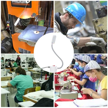 Professional 0.5W 10LED US/EU Plug Sewing Machine LED LightMagnetic Mounting Base Gooseneck Lamp for All Sewing Machine Lighting
Professional 0.5W 10LED US/EU Plug Sewing Machine LED LightMagnetic Mounting Base Gooseneck Lamp for All Sewing Machine Lighting