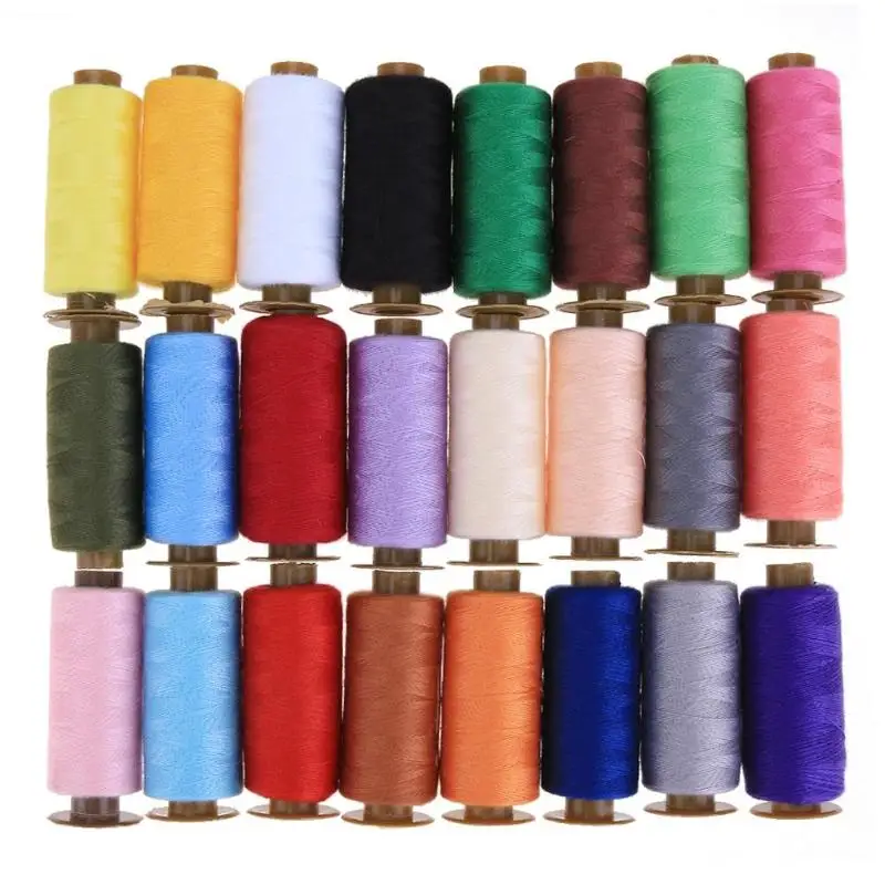 24 Roll 500 Yards Hand Stitch Cotton Line Polyester Colorful Durable Sewing Thread Machine Embroidery Sewing Suppliers Tools
24 Roll 500 Yards Hand Stitch Cotton Line Polyester Colorful Durable Sewing Thread Machine Embroidery Sewing Suppliers Tools