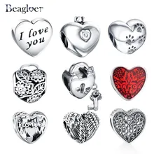 Beagloer Hot Silver Heart Shape Charms Beads Fit Original Pandora Bracelet Necklaces DIY Jewelry Accessories Christmas Gift
Beagloer Hot Silver Heart Shape Charms Beads Fit Original Pandora Bracelet Necklaces DIY Jewelry Accessories Christmas Gift