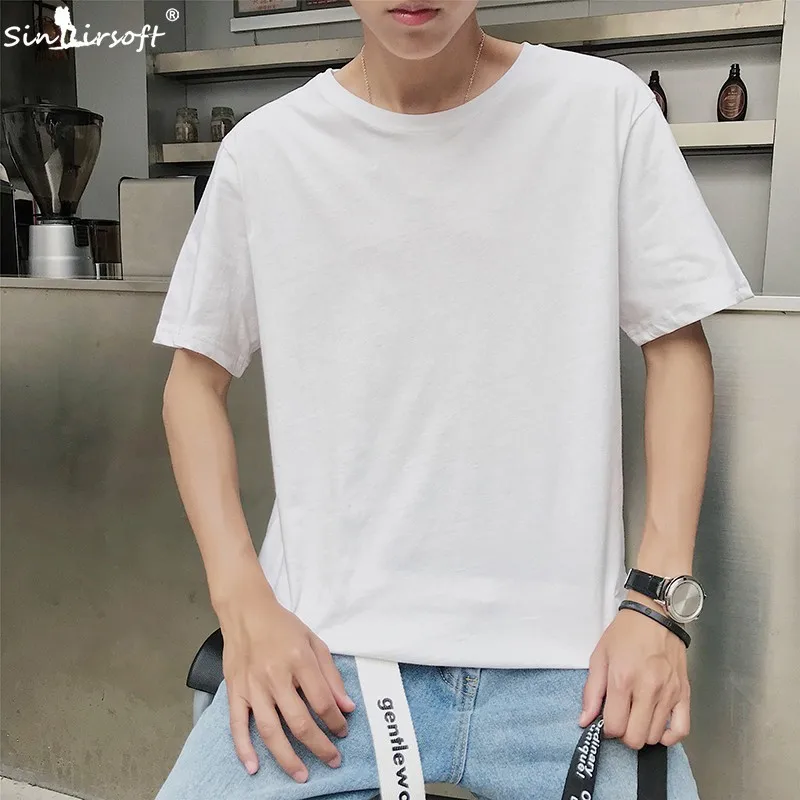 2019 New Solid Color Tshirt Men White Black Streetwear Cotton T-shirts Summer Skateboard Tee Boy Casual Short Sleeve Shirts Tops
2019 New Solid Color Tshirt Men White Black Streetwear Cotton T-shirts Summer Skateboard Tee Boy Casual Short Sleeve Shirts Tops