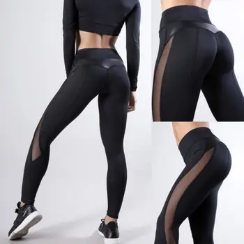 Women Solid Sporting Workout Ejercicio Gimnasio Fitness Leggings Jogging Elastic Slim Black Mesh Pants
Women Solid Sporting Workout Ejercicio Gimnasio Fitness Leggings Jogging Elastic Slim Black Mesh Pants