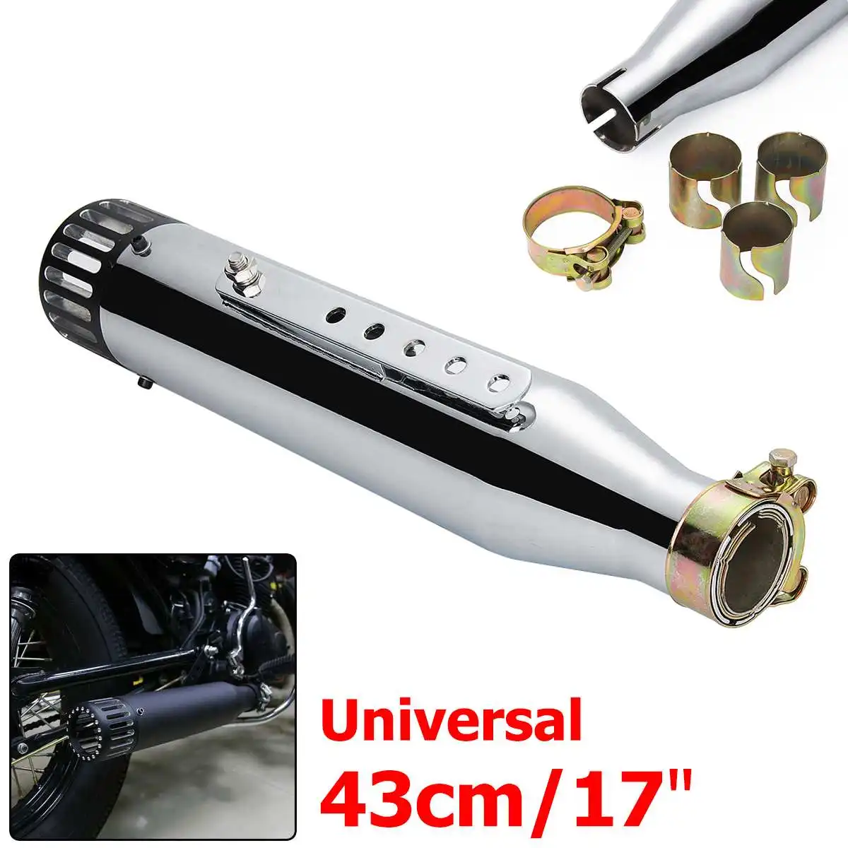 Universal Motorcycle Exhaust Muffler Pipe Exhaust Tip Tail Tube Silencer Reducer For Harley Davidson
Universal Motorcycle Exhaust Muffler Pipe Exhaust Tip Tail Tube Silencer Reducer For Harley Davidson