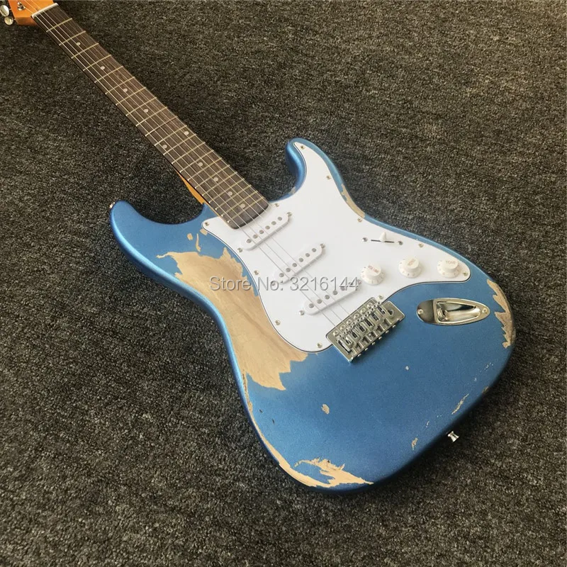 In stock. Manual do old guitars, metallic blue, restore ancient ways relics electric guitar, real photos, wholesale and retai
In stock. Manual do old guitars, metallic blue, restore ancient ways relics electric guitar, real photos, wholesale and retai