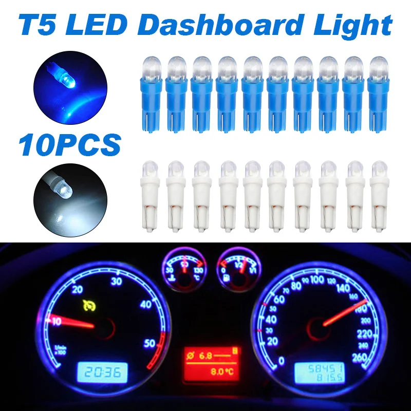 Hot Sale 10Pcs Car T5 37 58 70 Dashboard LED Light Bulb side markers Lamp Bulbs interior Instrument Light
Hot Sale 10Pcs Car T5 37 58 70 Dashboard LED Light Bulb side markers Lamp Bulbs interior Instrument Light
