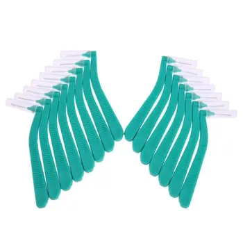 

15Pcs L Shaped Interdental Brush 0.6 MM Denta Floss Interdental Cleaners Orthodontic Wire Brush Toothbrush Oral Care Toothpick