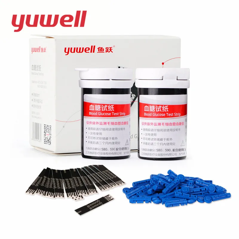 Yuwell Blood Glucose Test Strips Professional Medical Accurate Measurement 2*25pc Test Strip+50 Sticks Lancet for 580 590 Meter
Yuwell Blood Glucose Test Strips Professional Medical Accurate Measurement 2*25pc Test Strip+50 Sticks Lancet for 580 590 Meter