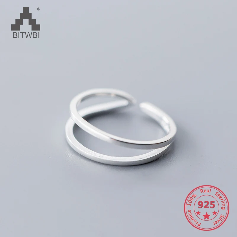 25 Silver Ring Korean Fashion Double-layer Open Ring Temperament Personality Mouth Opening Ring Female
25 Silver Ring Korean Fashion Double-layer Open Ring Temperament Personality Mouth Opening Ring Female