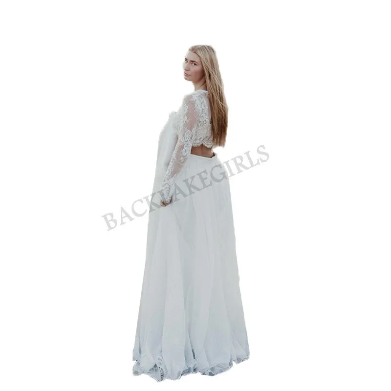 Two-pieces Wedding Dress Long Sleeves Modest Bride Dress Informal Romantic New-arrival Hot Sale
Two-pieces Wedding Dress Long Sleeves Modest Bride Dress Informal Romantic New-arrival Hot Sale