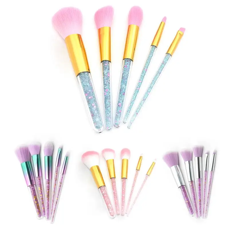 New 5PCS Make Up Beauty Tool Transparent Handles Powder Eyebrow Foundation Portable Skin Friendly Soft Smooth High Quality Gift
New 5PCS Make Up Beauty Tool Transparent Handles Powder Eyebrow Foundation Portable Skin Friendly Soft Smooth High Quality Gift