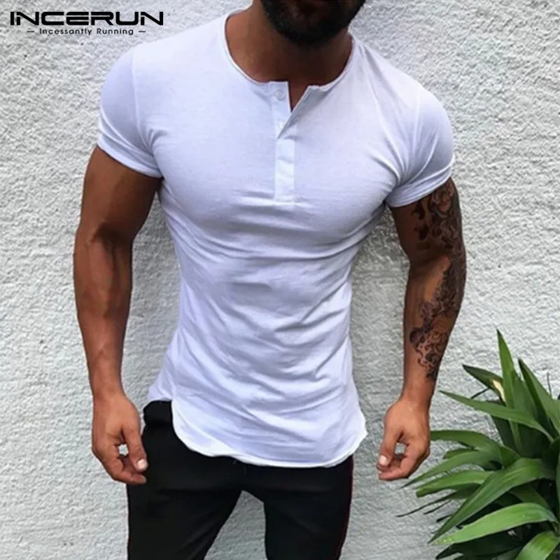 Stylish Muscle Joggers Bodybuilding Tee Plain Tee Tops Men T Shirts Short Sleeve Male Clothes Slim Fit White Tee Henley 3XL
Stylish Muscle Joggers Bodybuilding Tee Plain Tee Tops Men T Shirts Short Sleeve Male Clothes Slim Fit White Tee Henley 3XL
