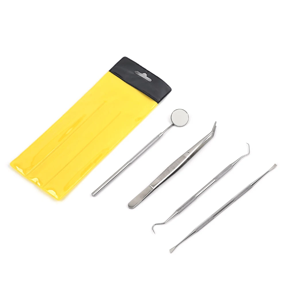 Dental Mirror Stainless Steel Dental Dentist Prepared Tool Set Probe Tooth Care Kit Instrument Tweezer Medical Oral Examination
Dental Mirror Stainless Steel Dental Dentist Prepared Tool Set Probe Tooth Care Kit Instrument Tweezer Medical Oral Examination