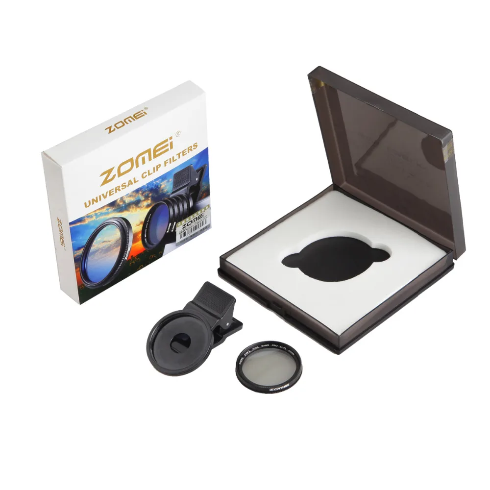 

ZOMEi 37MM CPL Lens Filter Professional Cell Phone Camera Filter for iPhone 7 6S Plus Samsung Galaxy Huawei HTC Android + clip