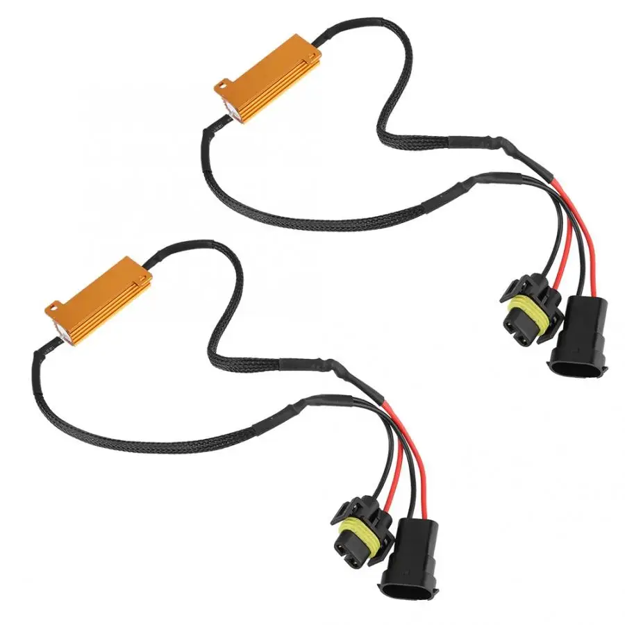 2pcs LED Headlight Fog Lamp Resistance Decoder Anti-Flicker Flash Error Canceler for H11/H8/H9 Car accessories
2pcs LED Headlight Fog Lamp Resistance Decoder Anti-Flicker Flash Error Canceler for H11/H8/H9 Car accessories