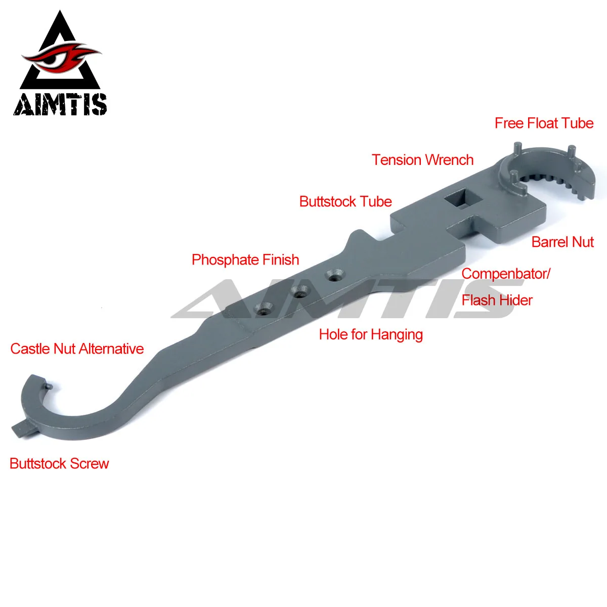 AIMTIS High Quality 223 Combo Wrench Tool Ar 15 M4 Field Wrench Tool Metal AR Wrench Accessories
AIMTIS High Quality 223 Combo Wrench Tool Ar 15 M4 Field Wrench Tool Metal AR Wrench Accessories