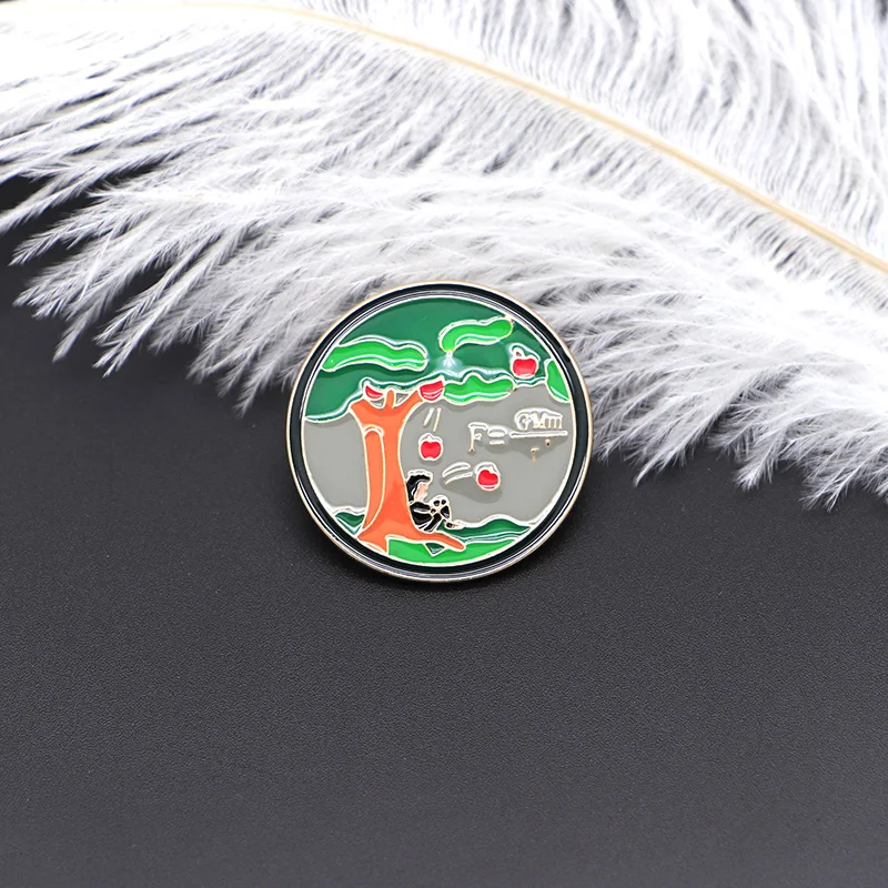 Physical Formula Gravity Brooches Newton Apple Enamel Pin for Kids Lapel Pin Hat Bag Pins Denim Jacket Women Brooch Badge Q1087
Physical Formula Gravity Brooches Newton Apple Enamel Pin for Kids Lapel Pin Hat Bag Pins Denim Jacket Women Brooch Badge Q1087
