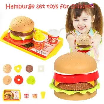 Children's Burger Play House Toy - Mini Burger Toy Set French Fries Cola Model Simulated Food Children's Birthday Gift
Children's Burger Play House Toy - Mini Burger Toy Set French Fries Cola Model Simulated Food Children's Birthday Gift
