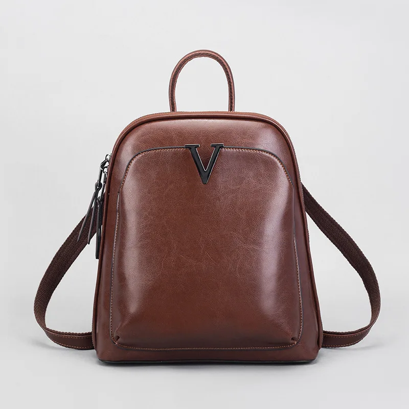 Vintage Woman Backpack Genuine Leather Shoulder Bag Large Capacity Travelling Bag Ma'am Knapsack Travel Totes Package For Ladies
Vintage Woman Backpack Genuine Leather Shoulder Bag Large Capacity Travelling Bag Ma'am Knapsack Travel Totes Package For Ladies