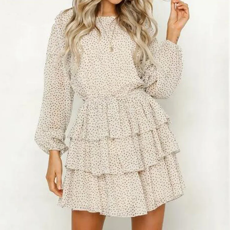 Simple dot dress female white hanging neck mini long sleeve dress summer 2019 female
Simple dot dress female white hanging neck mini long sleeve dress summer 2019 female