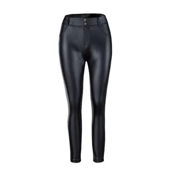 2018 Newly Fashion Women Ladies PU Leather Black Skinny Pocket Elastic Waist High Waist Pencil Pants
2018 Newly Fashion Women Ladies PU Leather Black Skinny Pocket Elastic Waist High Waist Pencil Pants