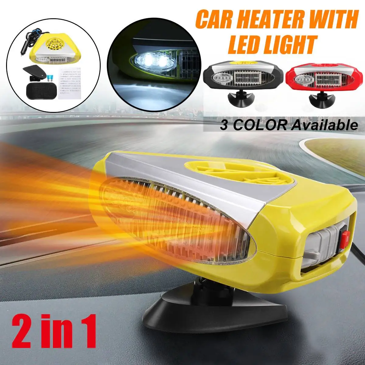 12v Car Heater Heating Fan Dryer Windshield Driving Demister Defroster For Vehicle Portable Temperature Control Device w/holder
12v Car Heater Heating Fan Dryer Windshield Driving Demister Defroster For Vehicle Portable Temperature Control Device w/holder