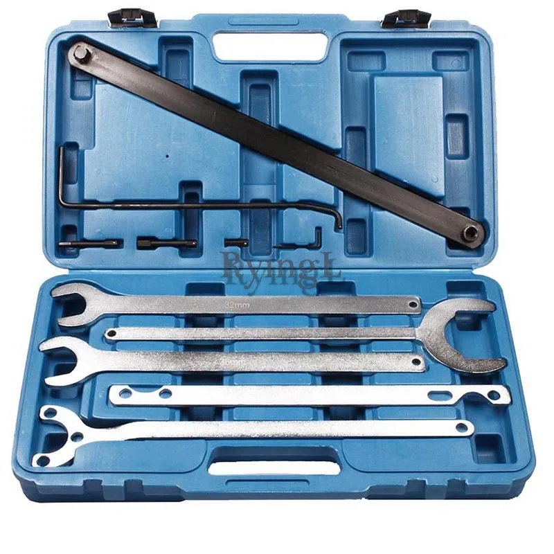 // 5PC Fan Clutch Water Pump Service Clutch Holder Wrench Tool Set For Mercedes Ben/z B/M/W
// 5PC Fan Clutch Water Pump Service Clutch Holder Wrench Tool Set For Mercedes Ben/z B/M/W