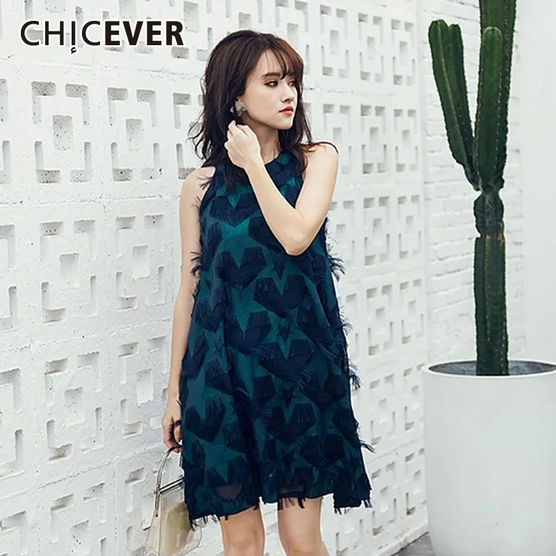 CHICEVER Spring Beach Style Patchwork Feathers Spaghetti Strap Dress Sleeveless Off Shouler A-line Slim Women Mini Dresses 2019
CHICEVER Spring Beach Style Patchwork Feathers Spaghetti Strap Dress Sleeveless Off Shouler A-line Slim Women Mini Dresses 2019