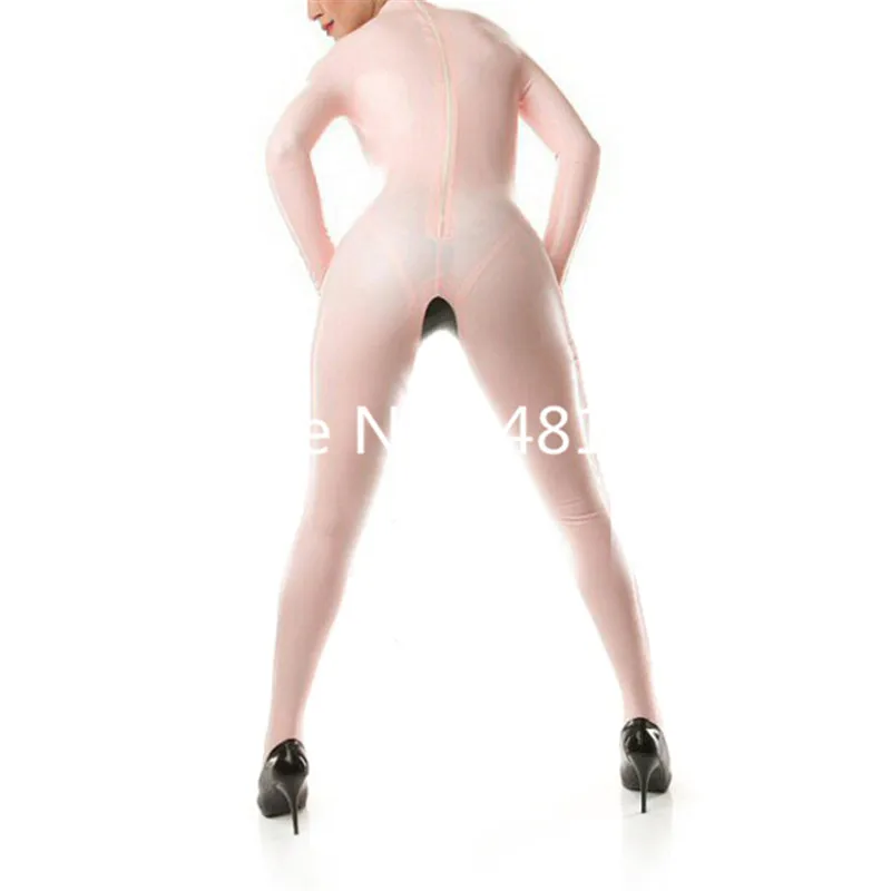Back zipper Latex Zentai Sexy Costume Catsuit Latex Bodysuit with Feet Opened Crotch Latex Women's Body Suit with socks
Back zipper Latex Zentai Sexy Costume Catsuit Latex Bodysuit with Feet Opened Crotch Latex Women's Body Suit with socks