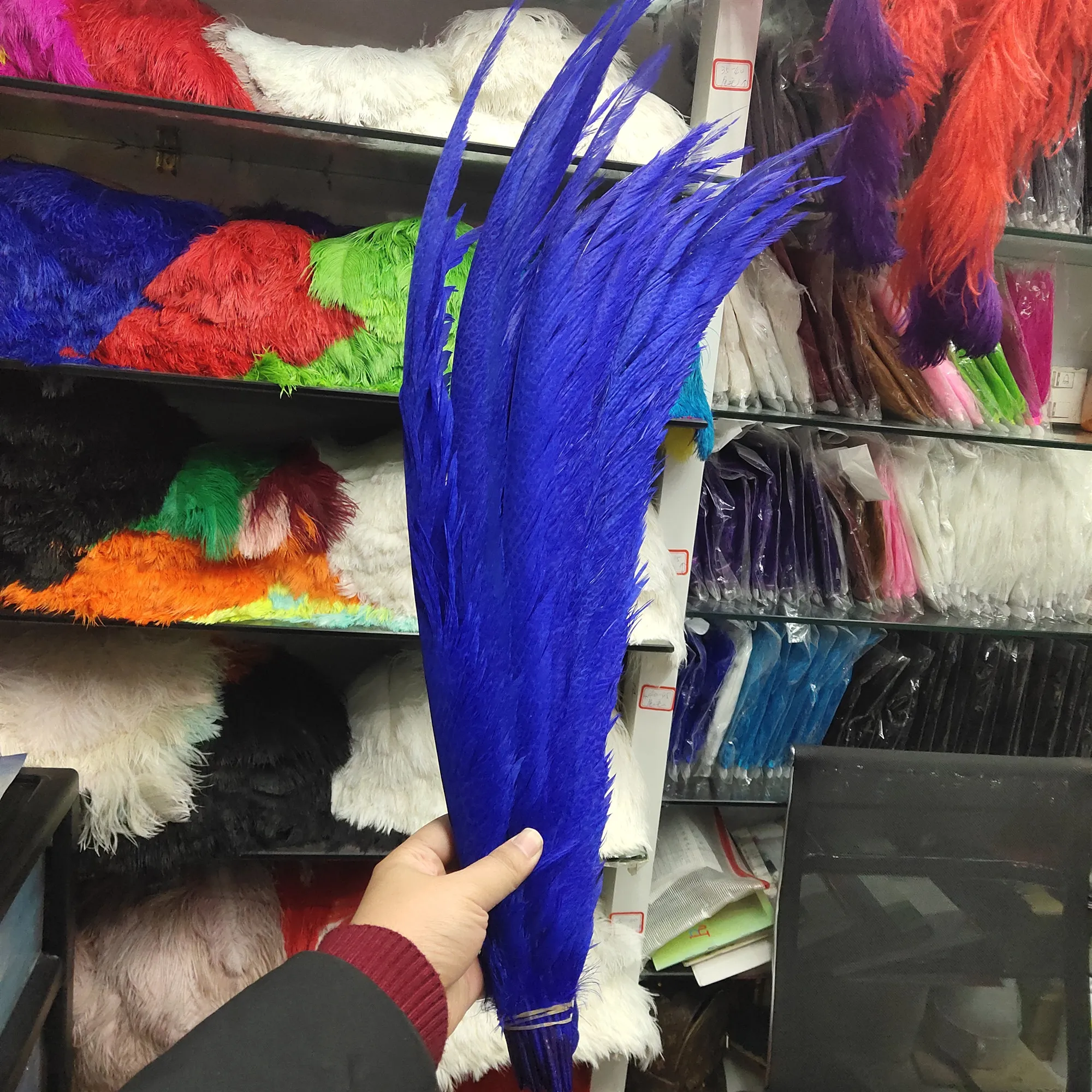 Rare 10pcs Blue Natural Golden Pheasant Tail Feathers 26-28 inch/65-70 cm For Wedding Christmas Home Craft New Year decoration
Rare 10pcs Blue Natural Golden Pheasant Tail Feathers 26-28 inch/65-70 cm For Wedding Christmas Home Craft New Year decoration