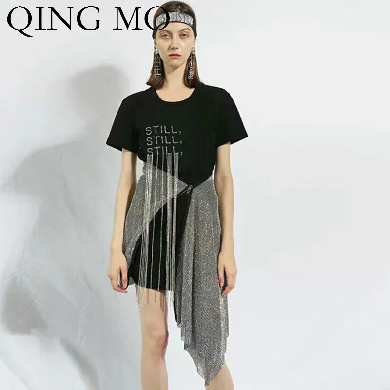 QING MO Women 3 Styles Set Dress Women Short Sleeve Irregular Clothes Women Spring Knee-Length Clothes With Tassel ZQY465
QING MO Women 3 Styles Set Dress Women Short Sleeve Irregular Clothes Women Spring Knee-Length Clothes With Tassel ZQY465
