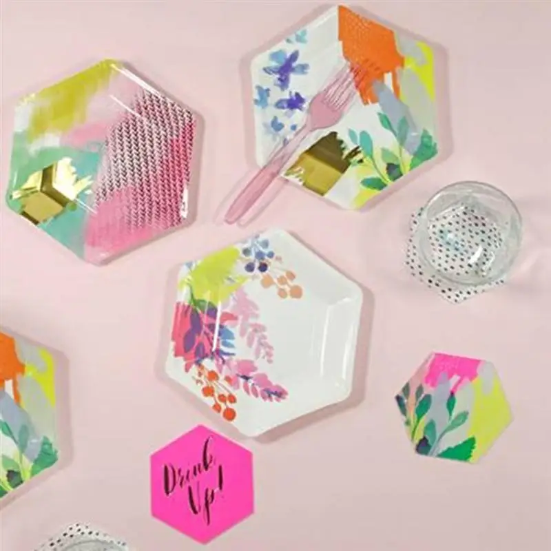 12Pcs 2019 New Artistic Paper Plates Disposable Patterned Tableware Dishes for Wedding Baby Shower Birthday
12Pcs 2019 New Artistic Paper Plates Disposable Patterned Tableware Dishes for Wedding Baby Shower Birthday