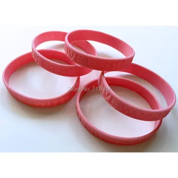 100pcs Live with Pride and Awareness Ribbon pink wristband silicone bracelets free shipping by epacket A
100pcs Live with Pride and Awareness Ribbon pink wristband silicone bracelets free shipping by epacket A