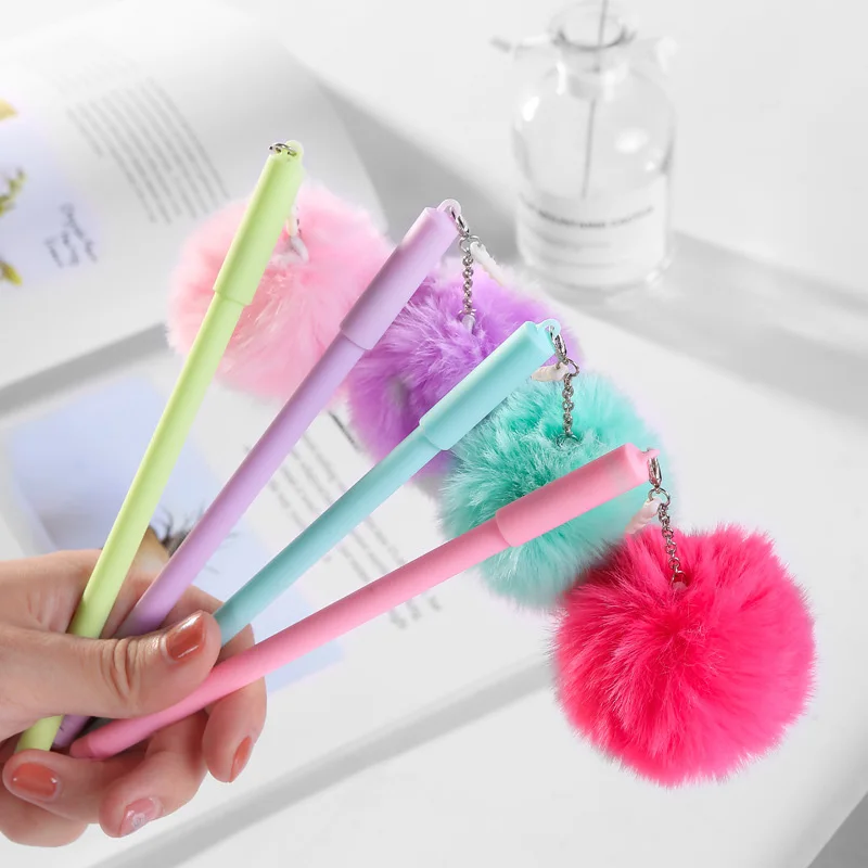1Pcs 0.5mm Cute Hair Ball Pendant Gel Pen Kawaii Lovely Neutral Pens For Kids Gifts Writing School Supplies Stationery
1Pcs 0.5mm Cute Hair Ball Pendant Gel Pen Kawaii Lovely Neutral Pens For Kids Gifts Writing School Supplies Stationery