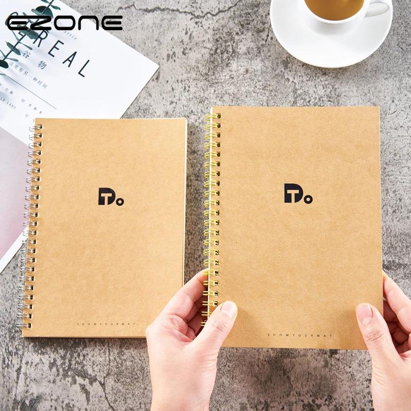EZONE A4 Notebook Kraft Paper Cover "Do"Work Efficiency Manual Plan Book Coil Loose-Leaf Notebook Office School Stationery
EZONE A4 Notebook Kraft Paper Cover "Do"Work Efficiency Manual Plan Book Coil Loose-Leaf Notebook Office School Stationery