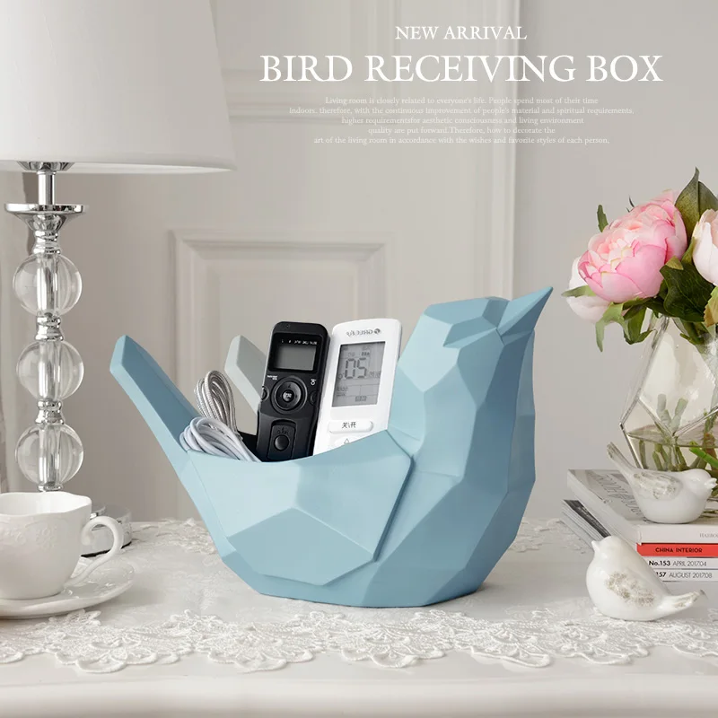 Resin bird Statue Mobile phone tools control storage box for tabletop home decoration Make up organizer cell phone holder desk
Resin bird Statue Mobile phone tools control storage box for tabletop home decoration Make up organizer cell phone holder desk