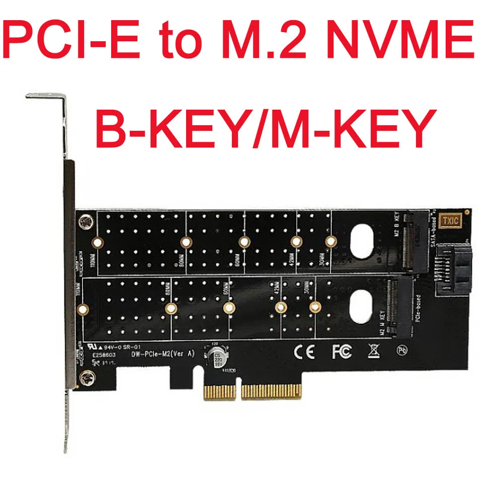M.2 NVMe SSD NGFF to PCIE X16 Adapter M Key B Key SATA PCI Express NVME m2 SSD SATA Converter riser card
M.2 NVMe SSD NGFF to PCIE X16 Adapter M Key B Key SATA PCI Express NVME m2 SSD SATA Converter riser card