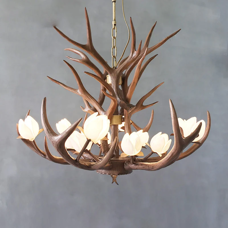 SETTEMBRE Brown Resin Lamp Antler Lustre Chandeliers E14 Vintage Novelty Lotus LED Antler Antelope Chandelier
SETTEMBRE Brown Resin Lamp Antler Lustre Chandeliers E14 Vintage Novelty Lotus LED Antler Antelope Chandelier