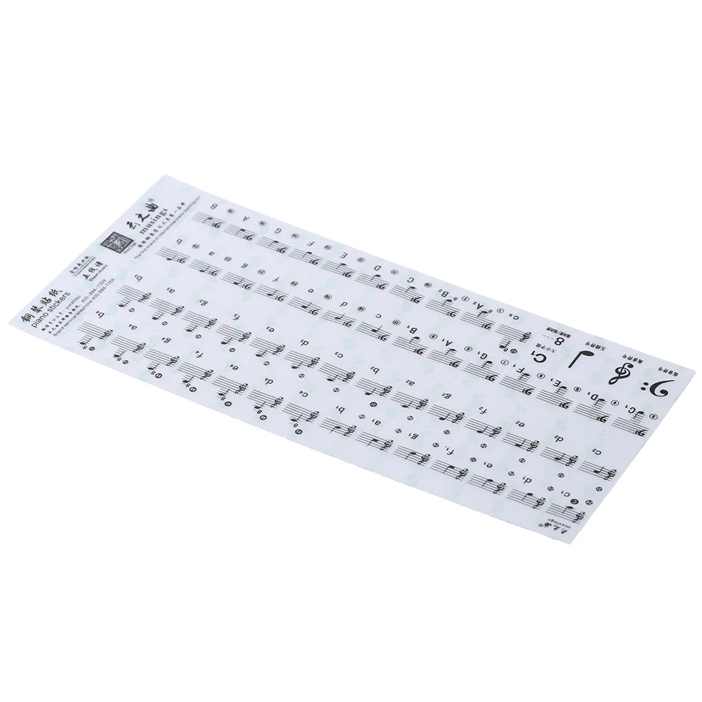 Transparent 49/ 61/ 88 Keys Electronic Piano Keyboard Stickers Piano Key Sticker MIDI Keyboard Stave Note Sticker for White Key
Transparent 49/ 61/ 88 Keys Electronic Piano Keyboard Stickers Piano Key Sticker MIDI Keyboard Stave Note Sticker for White Key