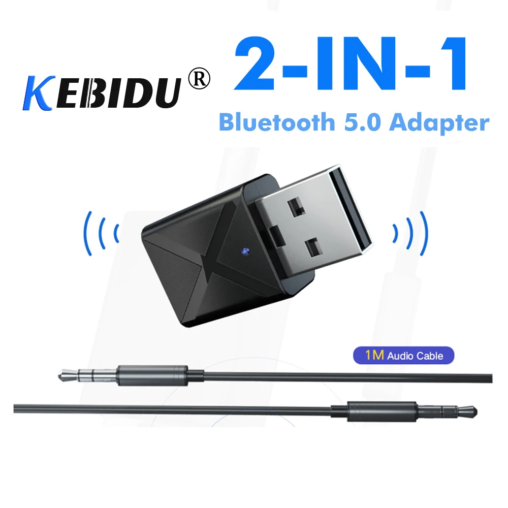 KEBIDU 5.0 USB Wireless Receiver Transmitters 2 In 1 Bluetooth Audio Music Stereo Adapter Dongle For TV PC Speaker Headphone
KEBIDU 5.0 USB Wireless Receiver Transmitters 2 In 1 Bluetooth Audio Music Stereo Adapter Dongle For TV PC Speaker Headphone