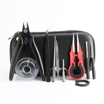 Coil Father Mini Vape Tool Kit Bag Tweezers Pliers Wire Vape Band Coil Jig Cotton DIY For Electronic Cigarette Accessories
Coil Father Mini Vape Tool Kit Bag Tweezers Pliers Wire Vape Band Coil Jig Cotton DIY For Electronic Cigarette Accessories