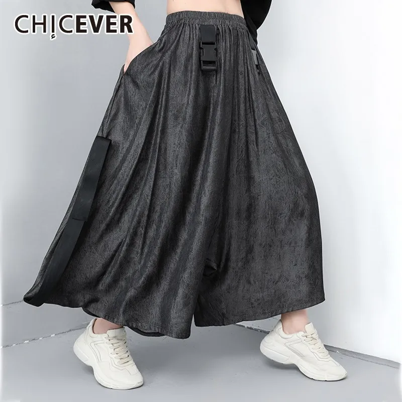 CHICEVER Spring Casual Women Pant Elastic Waist Pockets Loose Plus Size Ankle-length Female Wide Leg Pants 2019 Fashion New
CHICEVER Spring Casual Women Pant Elastic Waist Pockets Loose Plus Size Ankle-length Female Wide Leg Pants 2019 Fashion New