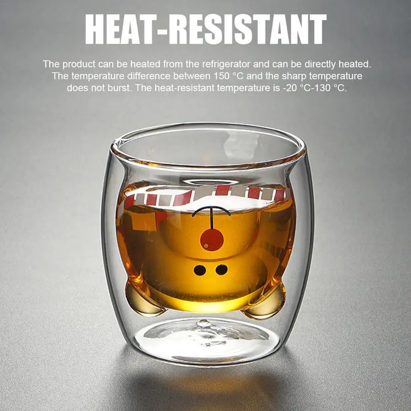 Cartoon Bear Pattern Double Layer Cup Innovative Animal Printing Heat Resistant Glass
Cartoon Bear Pattern Double Layer Cup Innovative Animal Printing Heat Resistant Glass