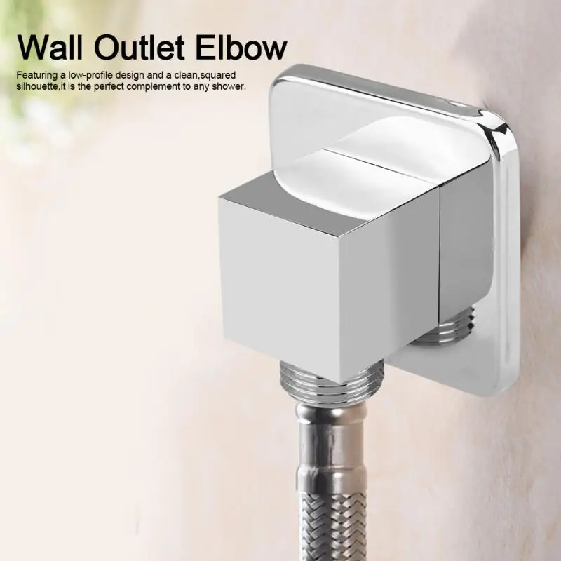 Solid Brass Chrome Finish Square Hand Shower Outlet Elbow Angle Valve Concealed Wall-Mounted Tools
Solid Brass Chrome Finish Square Hand Shower Outlet Elbow Angle Valve Concealed Wall-Mounted Tools