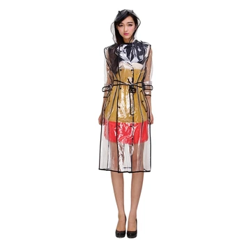 Transparent Ladies Long Raincoat Women'S Belt Raincoat Waterproof Travel Windbreaker Eva Raincoat
Transparent Ladies Long Raincoat Women'S Belt Raincoat Waterproof Travel Windbreaker Eva Raincoat