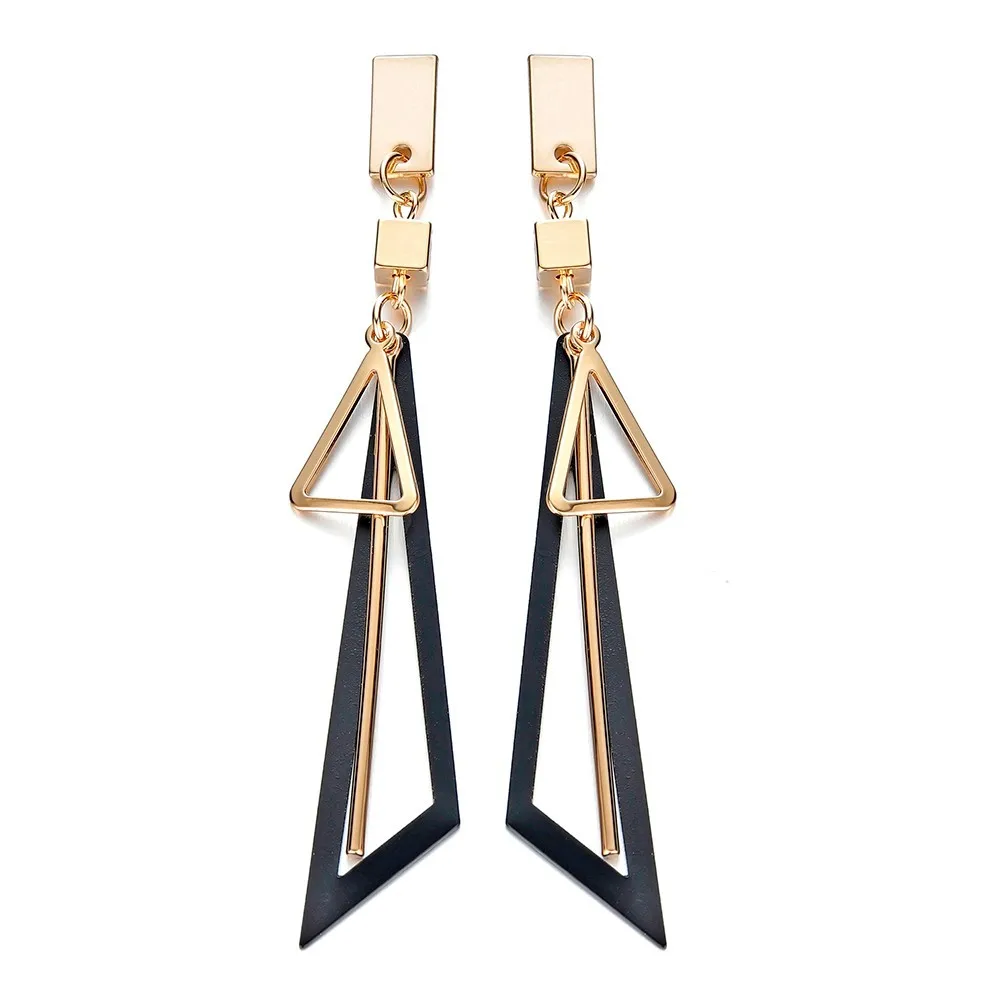 Fashion Double Triangle Long Earrings for Women 2019 Korean Geometric Drop Earrings Brincos Fashion Gold Statement Jewelry Gift
Fashion Double Triangle Long Earrings for Women 2019 Korean Geometric Drop Earrings Brincos Fashion Gold Statement Jewelry Gift