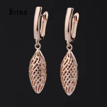 New Cute Earring Unique Carved Hollow 585 Gold Rose jewelry Long Earrings Women Fashion Wedding Party Fine Trendy Jewelry
New Cute Earring Unique Carved Hollow 585 Gold Rose jewelry Long Earrings Women Fashion Wedding Party Fine Trendy Jewelry