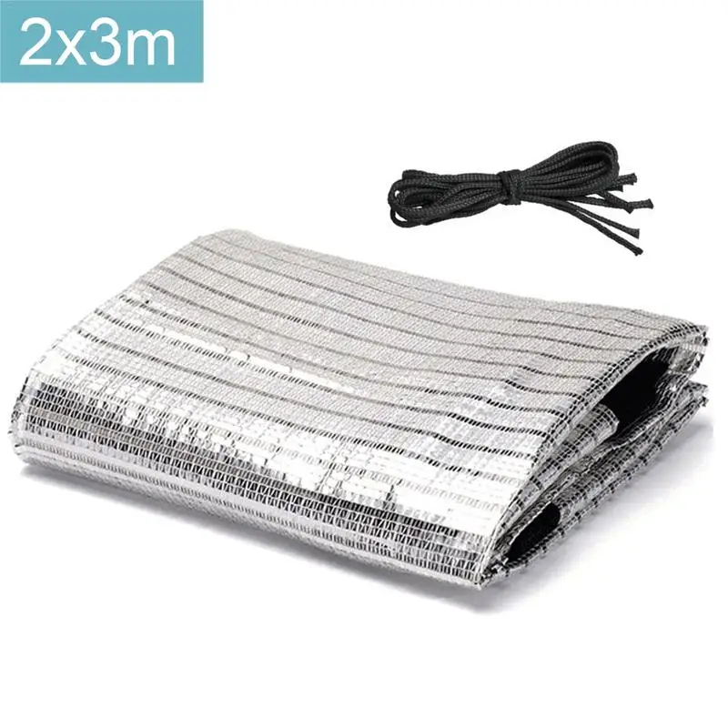 Aluminum Foil Sunscreen Shade Net Tarp Gardening Cooling Reflective Tarpaulin With Rope Silver High Quality Edge And Shade Net
Aluminum Foil Sunscreen Shade Net Tarp Gardening Cooling Reflective Tarpaulin With Rope Silver High Quality Edge And Shade Net