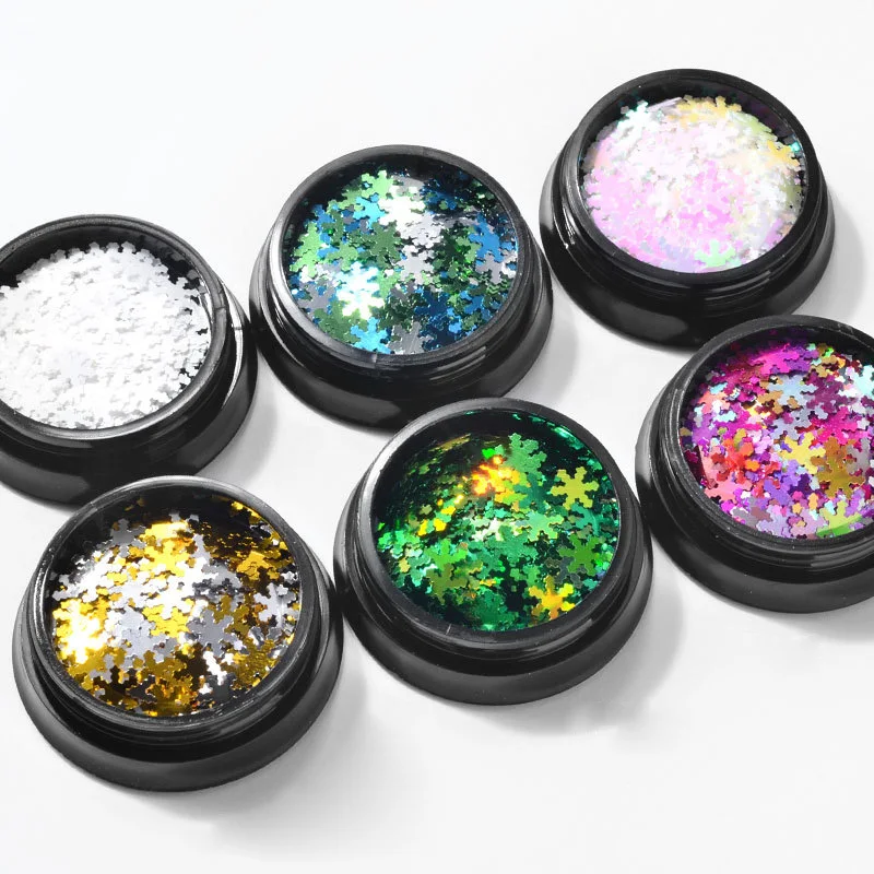 1 jar Holographic Christmas Snowflakes Nail Sequins Flakes Paillette Tip White Rainbow Glitter for Nail Art decorations
1 jar Holographic Christmas Snowflakes Nail Sequins Flakes Paillette Tip White Rainbow Glitter for Nail Art decorations