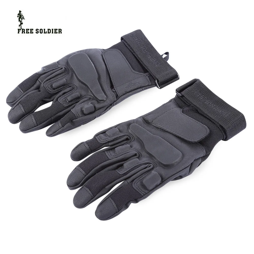 

Free Soldier Paired Useful Tactical Glove Full Finger Cycling Motorcycle Shooting Hiking Hunting Climbing Gloves Gear Accessory