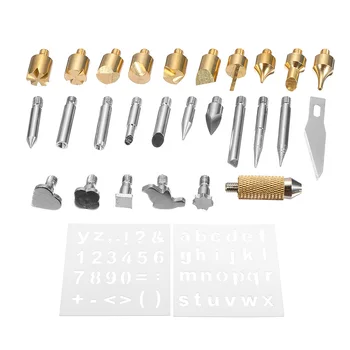 28pcs Engraving Iron Head Burning Tool Engraver Set Pen Kit Soldering Welding Head DIY Hand Tool
28pcs Engraving Iron Head Burning Tool Engraver Set Pen Kit Soldering Welding Head DIY Hand Tool